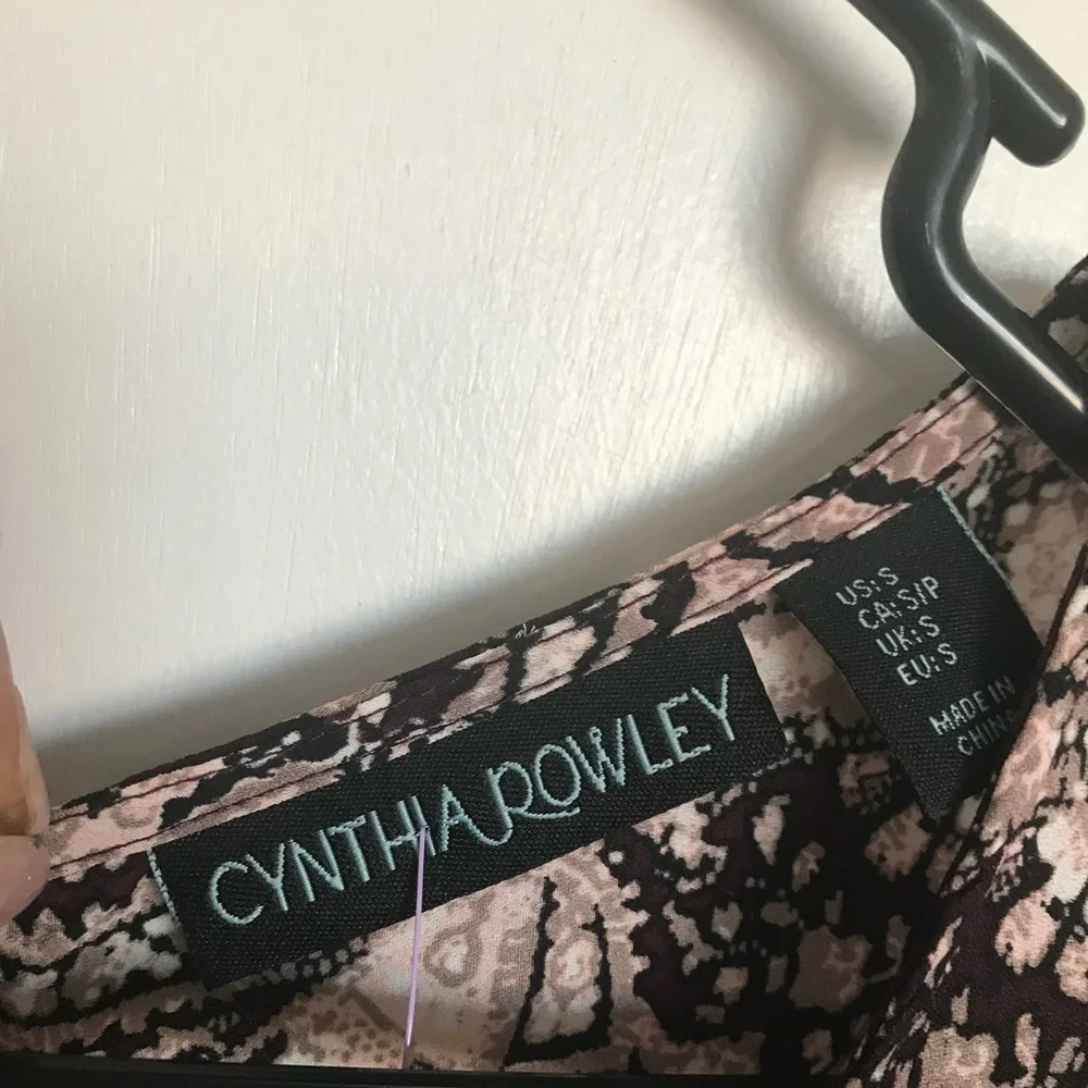 Cynthia Rowley Paisley Tunic Blouse - Size S - Picture 4 of 11